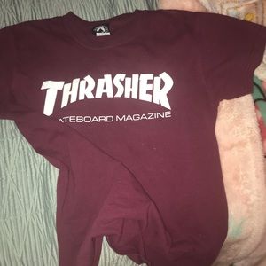 Thrasher Shirts - Maroon thrasher shirt Thrasher Shirts - Maroon thrasher shirt